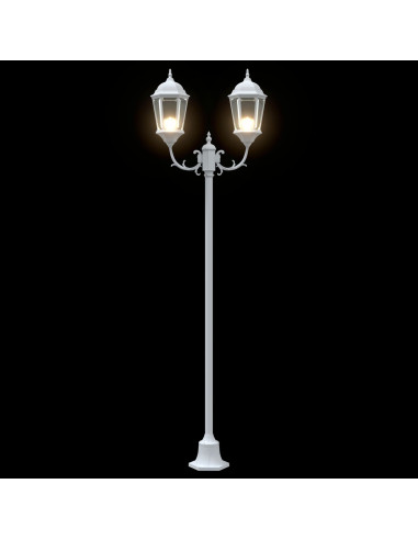 Luce da Giardino Bianco 68 x 20 x 235 cm Alluminio e vetro