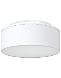 Lampada da soffitto Bianco 30 x 30 x 13,5 cm Tessuto 2