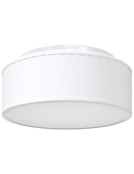 Plafoniera  Bianco Ø 30 cm Tessuto E27