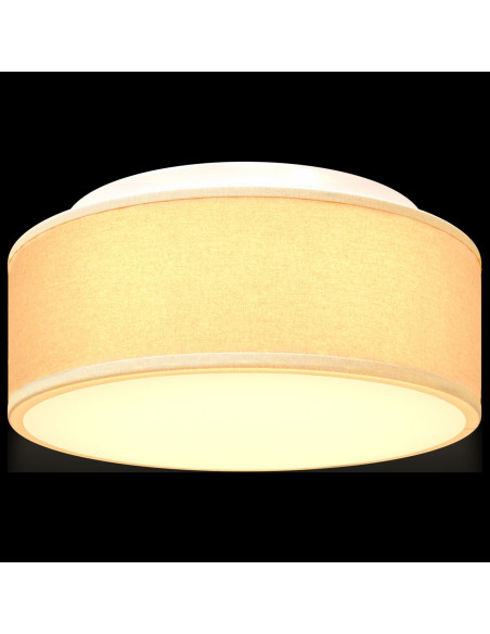 Plafoniera  Bianco Ø 30 cm Tessuto E27