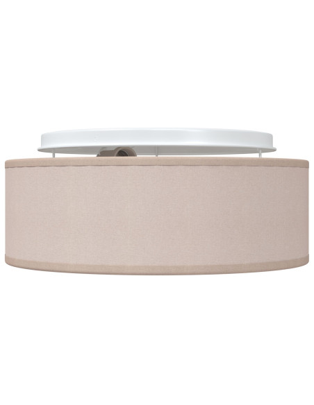 Plafoniera  Tortora Ø 30 cm in tessuto E27