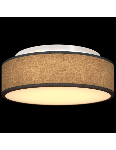 Lampadario  Attacco Nero Ø 38 cm Tessuto E27
