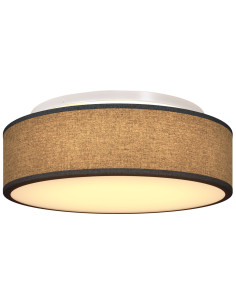 Lampada da soffitto Nero 38 x 38 x 13,5 cm Tessuto 2