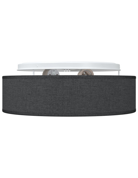 Lampada da soffitto Nero 38 x 38 x 13,5 cm Tessuto