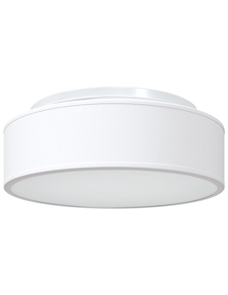 Plafoniera vitaXL Bianco Ø 38 cm Tessuto E27