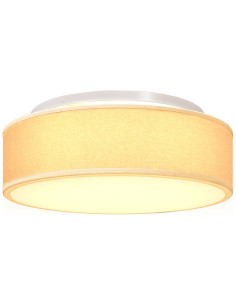 Lampada da soffitto Bianco 38 x 38 x 13,5 cm Tessuto 2