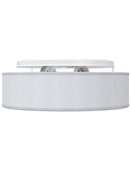 Luci da soffitto a montaggio flush Grigio Ø 38 cm Tessuto E27