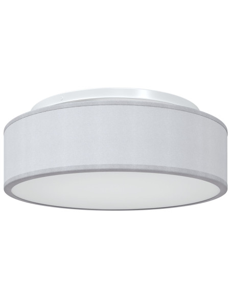 Luci da soffitto a montaggio flush Grigio Ø 38 cm Tessuto E27