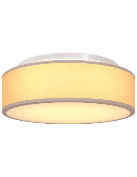 Plafoniere  Taupe Ø 38 cm Tessuto E27
