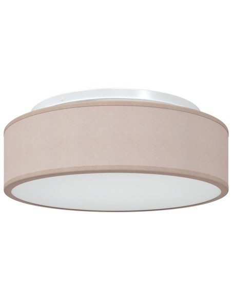 Plafoniere  Taupe Ø 38 cm Tessuto E27