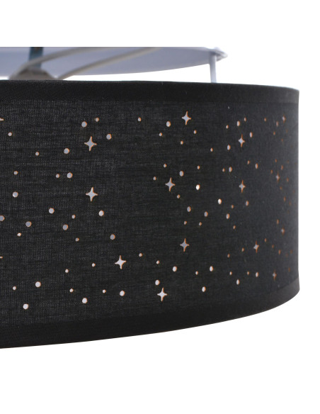 Lampade da soffitto  con paralume stellato Nero Ø 30 cm Tessuto E27