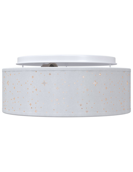 Lampadari  con paralume stellato Grigio Ø 30 cm Tessuto E27
