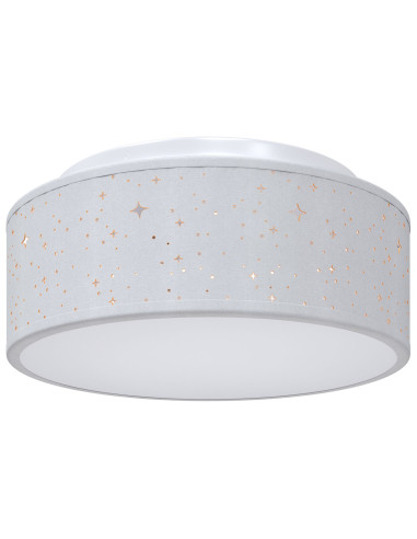 Lampada da soffitto Grigio 30 x 30 x 13,5 cm Tessuto