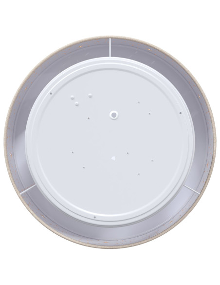 Lampade da soffitto  con paralume stellato Tortora Ø 30 cm in tessuto E27