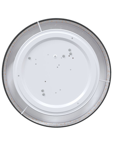 Lampada da soffitto Nero 38 x 38 x 13,5 cm Tessuto