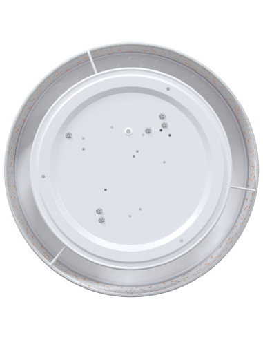 Lampada da soffitto Grigio 38 x 38 x 13,5 cm Tessuto