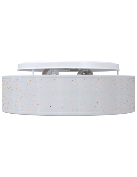 Plafoniere  con paralume stellato Grigio Ø 38 cm Tessuto E27