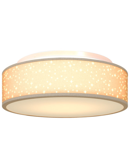 Lampade da soffitto  con paralume stellato Taupe Ø 38 cm in tessuto E27