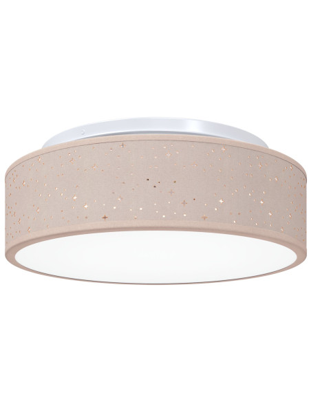Lampade da soffitto  con paralume stellato Taupe Ø 38 cm in tessuto E27