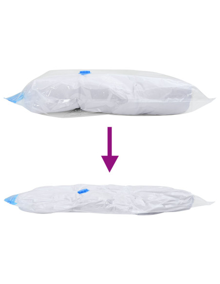 Sacchetti per Stoccaggio 20 pcs Trasparente e Blu 70 x 50 cm