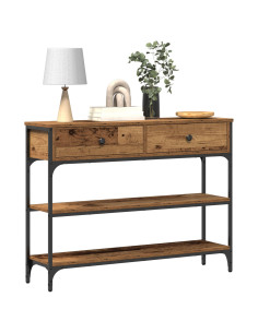 Tavolo consolle con cassetto Legno vecchio 72.5 x 25 x 75 cm