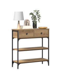 Tavolo consolle Rovere artigianale 72.5 x 25 x 75 cm