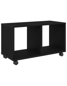 Tavolino Rovere Nero 72 x 33 x 42,5 cm Legno multistrato