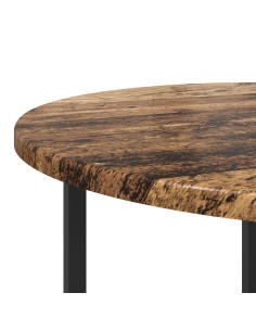 Set tavolini 2 pcs Legno Antico e Nero