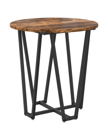 Set tavolini 2 pcs Rovere Affumicato e Nero