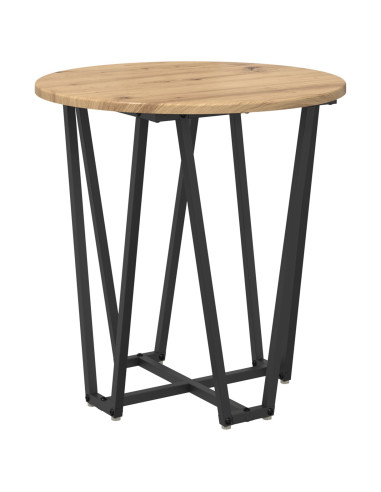 Set tavolini 2 pcs Rovere Artigianale e Nero