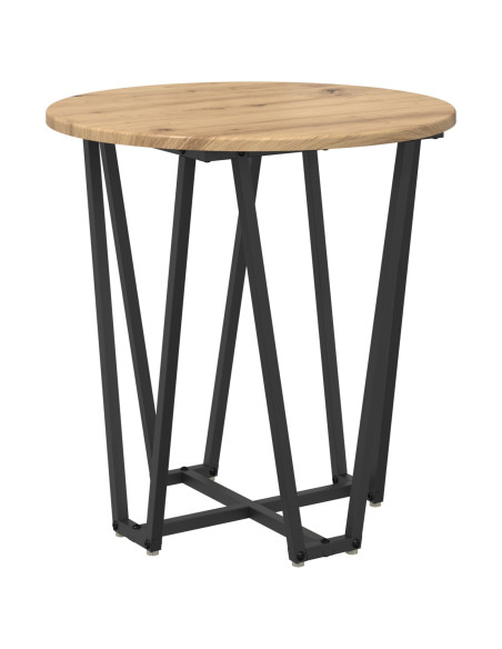 Set tavolini 2 pcs Rovere Artigianale e Nero