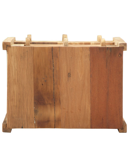 Tavolino Marrone 43 x 32 x 46 cm Legno Recuperato Massello