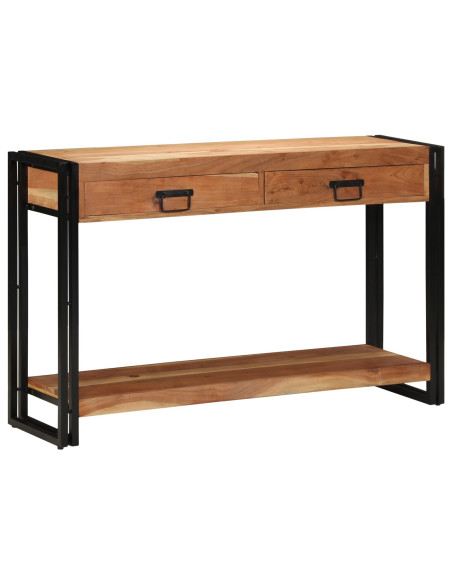Tavolo Consolle  120x33x75 cm Legno Massello di Acacia