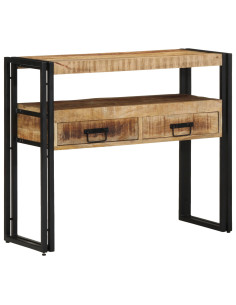 Tavolo consolle Marrone 90 x 33 x 75 cm Legno di mango massello