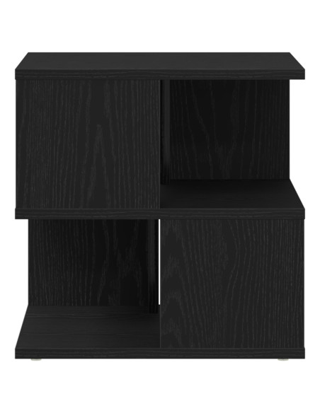 Tavolino  Nero Rovere 40x40x40 cm in Legno Ingegnerizzato