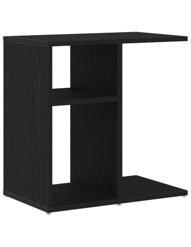 Tavolo laterale Rovere Nero 50 x 30 x 50 cm Legno multistrato