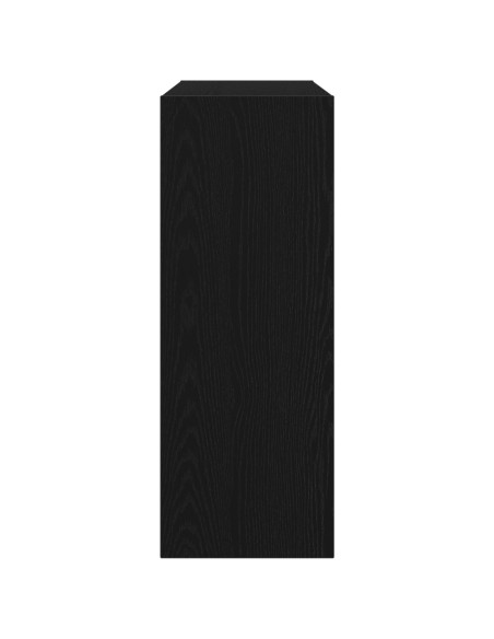 Tavolo Consolle Nero Rovere 105x30x80 cm in Legno Ingegnerizzato