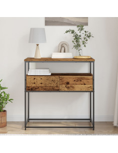 Tavolo consolle Legno vecchio 75 x 40 x 75 cm Legno multistrato