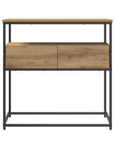 Tavolo consolle con cassetto Rovere artigianale 75 x 40 x 75 cm