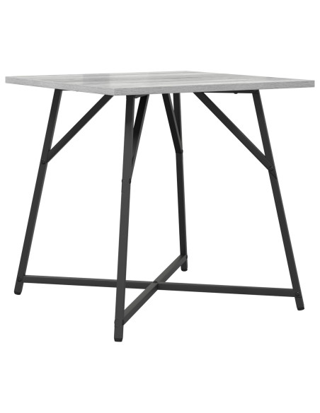 Tavolino 2 pz Grigio Sonoma in Legno Ingegnerizzato e Metallo