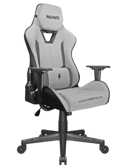 POLTRONA GAMING NUWO JUPITER GREY RECRINABILE-SUPPORTO LOMBARE