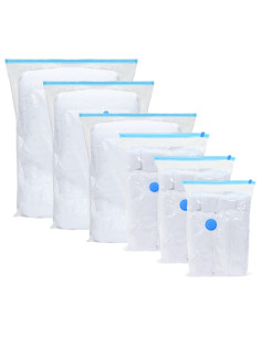 Sacchetti per Stoccaggio 50 pcs Trasparente e Blu 130 x 100 cm