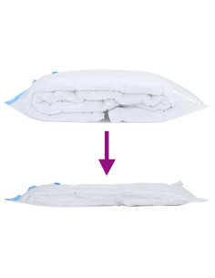 Sacchetti per Stoccaggio 5 pcs Trasparente e Blu 120 x 70 cm 2