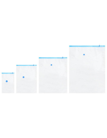 Sacchetti per Stoccaggio 15 pcs Trasparente e Blu 130 x 100 cm