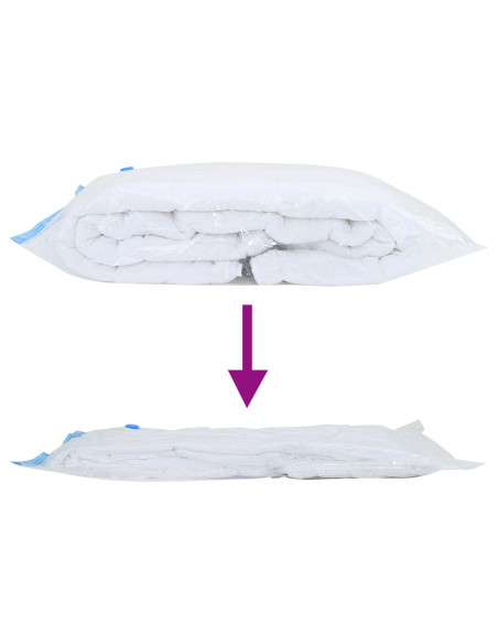 Sacchetti per Stoccaggio 50 pcs Trasparente e Blu 130 x 100 cm