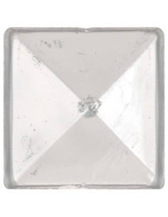 Tappi per Pali a Piramide 6 pz in Metallo Zincato 81x81 mm