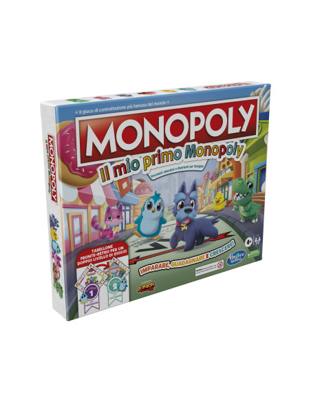 Monopoly - Il Mio Primo, gioco da tavolo per famiglie, per bambini dai 4 anni in su