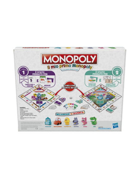Monopoly - Il Mio Primo, gioco da tavolo per famiglie, per bambini dai 4 anni in su