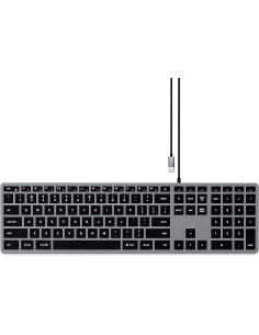 TASTIERA SLIM USB-C W3 - SPACE GRAY - ITA X APPLE
