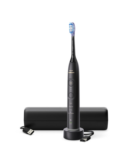 Philips 7100 Series Sonicare spazzolino elettrico sonico con base di ricarica e custodia, 3 livelli di intensità, sensore di pr